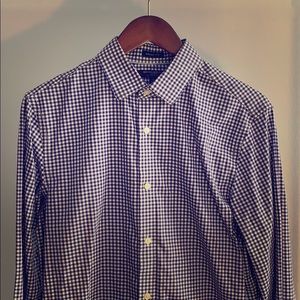 Blue Gingham Dress Shirt